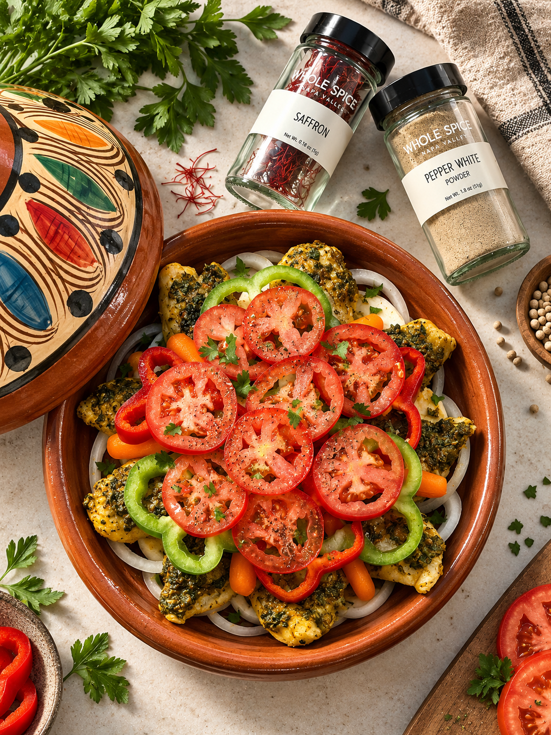 Moroccan Fish Tagine with Chermoula
