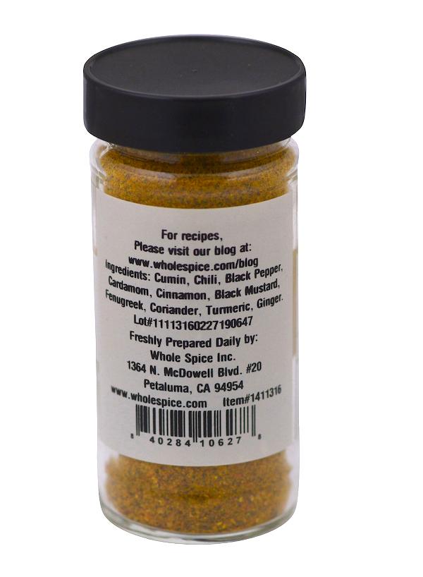 Whole Spice Inc. Madras Curry Coarse is a vibrant yellow spice blend, perfect for creating Southern Indian curries or adding bold curry flavor to any dish.